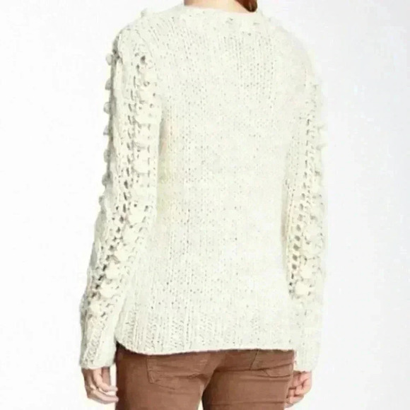 HANDKNIT WOMENS WARMSWEATER beige - Picture 2 of 2